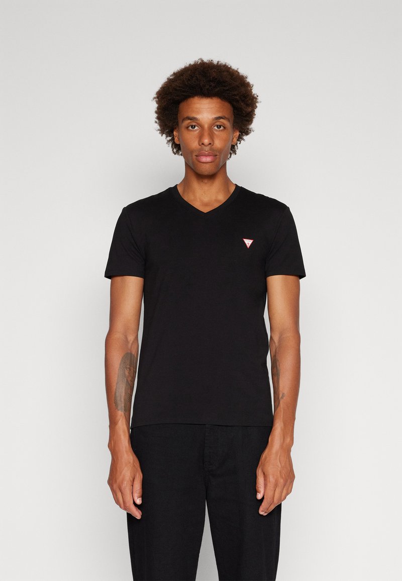 Guess - CORE TEE - Tricou basic - jet black, Extindeți