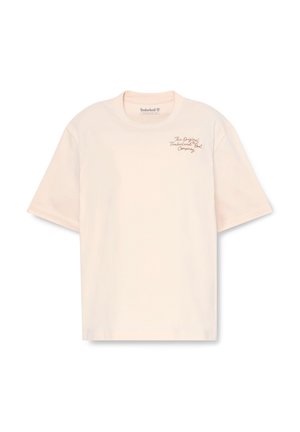 Timberland, ELEVATED SHORT SLEEVES TEE. - T-shirt con stampa - light beige