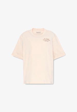 Timberland, ELEVATED SHORT SLEEVES TEE. - T-shirt con stampa - light beige