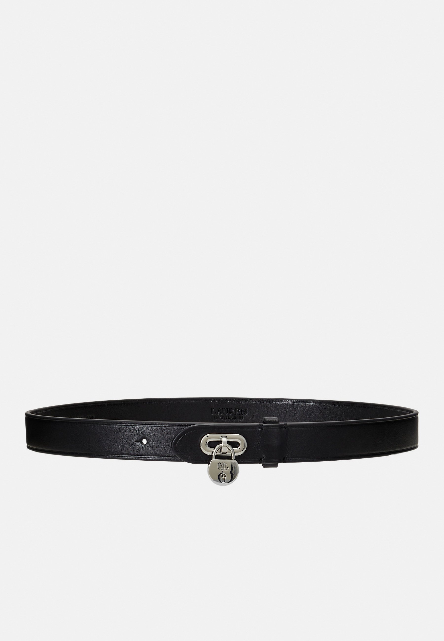 New Ralph Lauren Padlock Belt Lauren Ralph Lauren 1.75#double; Chain Padlock Croc-Embossed  main image 3