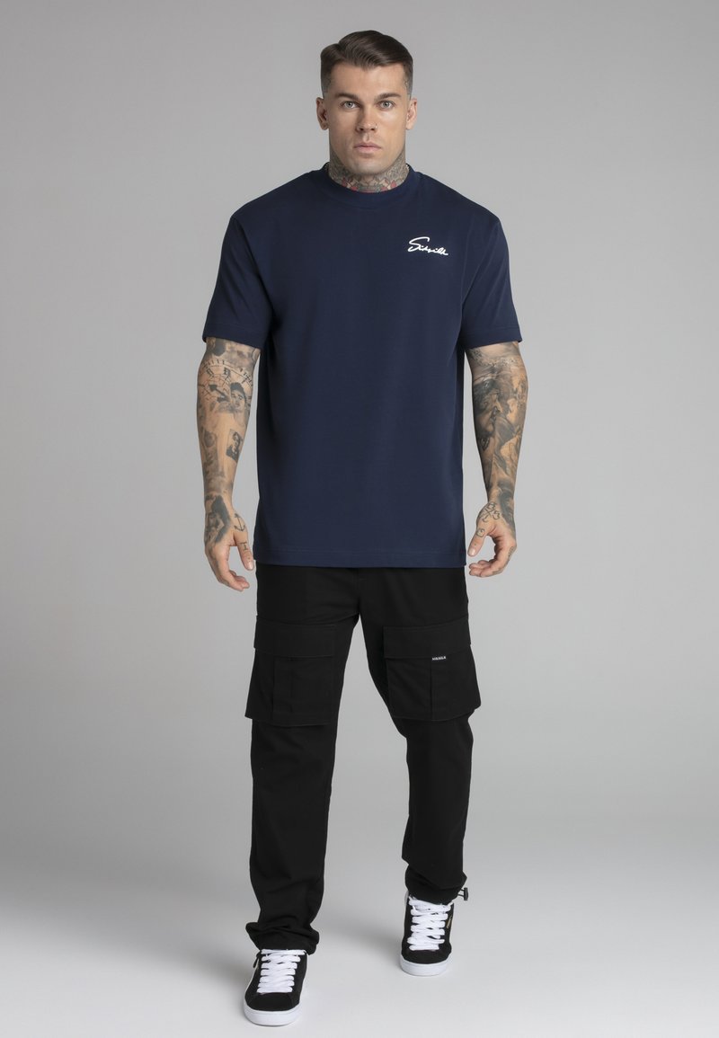SIKSILK SCRIPT  - Camiseta estampada - blue