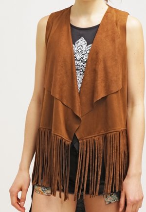 Veste sans manches - cognac