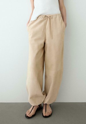 Massimo Dutti Skindbukser - light yellow