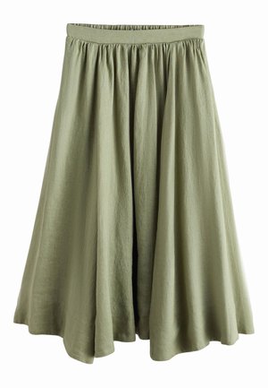 Next, Falda plisada - khaki green
