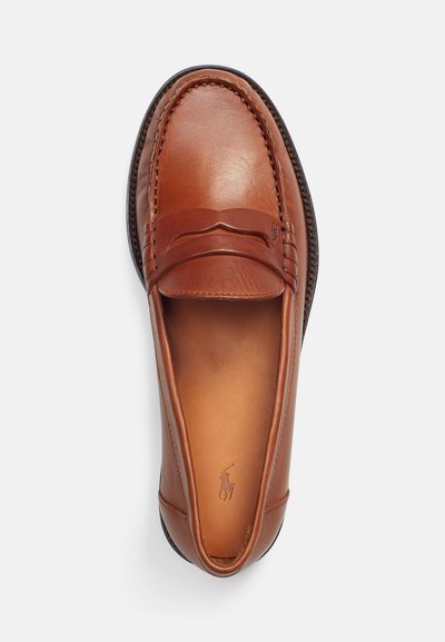 Polo Ralph Lauren CALFSKIN PENNY LOAFER - Pantofi slip-on - brown