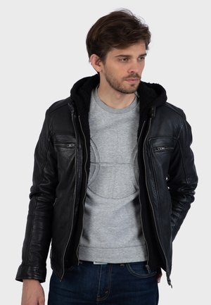 DRINK - Giacca di pelle - black