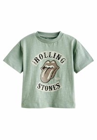 Next ROLLING STONES SHORT SLEEVE - REGULAR FIT - Triko s potiskem - mineral blue