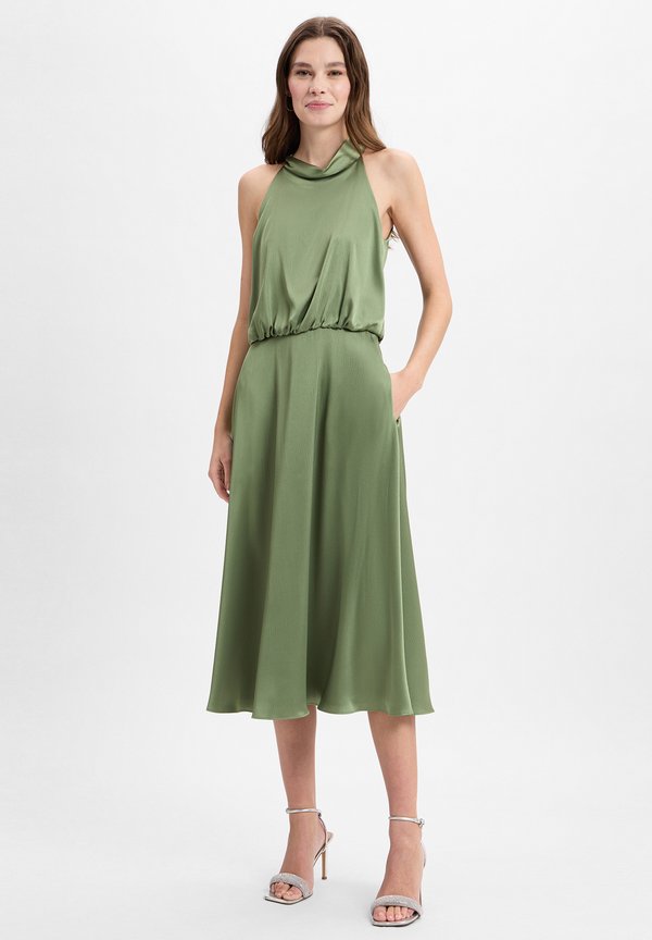 MIT STEHKRAGEN - Freizeitkleid - khaki