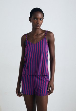 LASCANA LSCN BY LASCANA SHORTY - Pyjama set - berry stripe