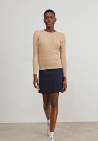 GANT STRETCH C NECK - Pullover - dry sand