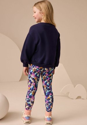 Next SET - Bluză de molton - navy sequin star