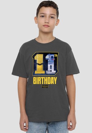 Star Wars STAR WARS C3PO R2D2 11TH BIRTHDAY SPACE - T-Shirt print - dark grey