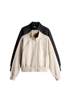 THE SET REGULAR FIT - 2 PACK - Zip-up sweatshirt - black stone