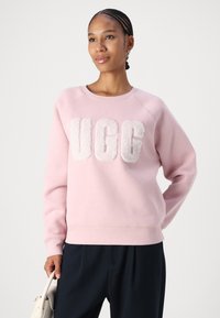 UGG MADELINE FUZZY LOGO CREW NECK - Sportska majica - ashen rose