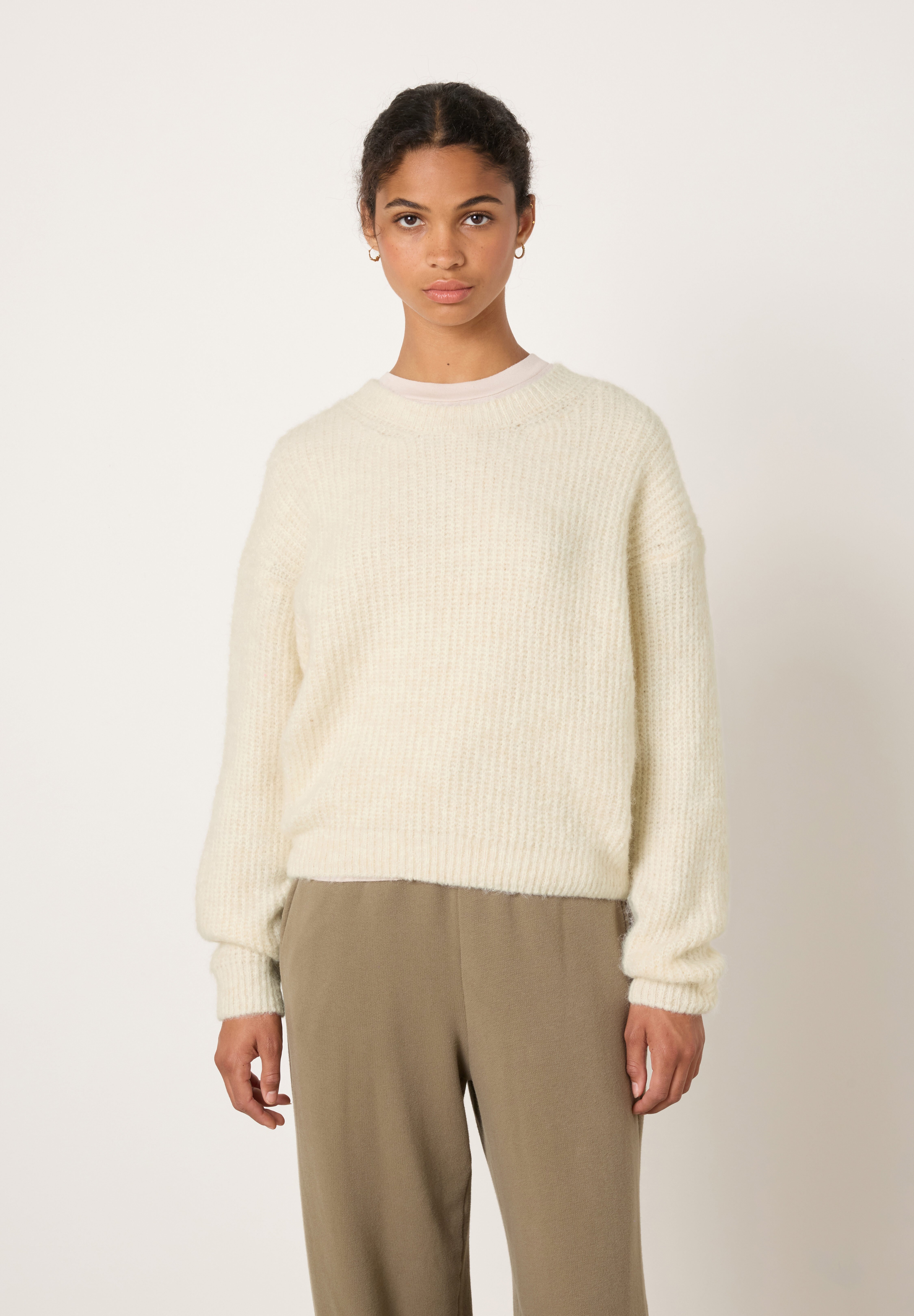 American Vintage EAST - Jumper - mother of pearl melange/off-white