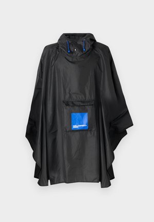 BOX LOGO HOODED PONCHO - Cape - black