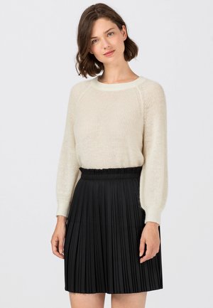 STRICK PULLOVER OVERSIZE-PULLOVER MIT VOLUMENÄRMELN - Jumper - creme