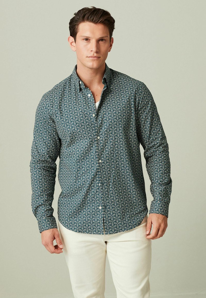 Next - STRETCH OXFORD - Camisa - green, Ampliar