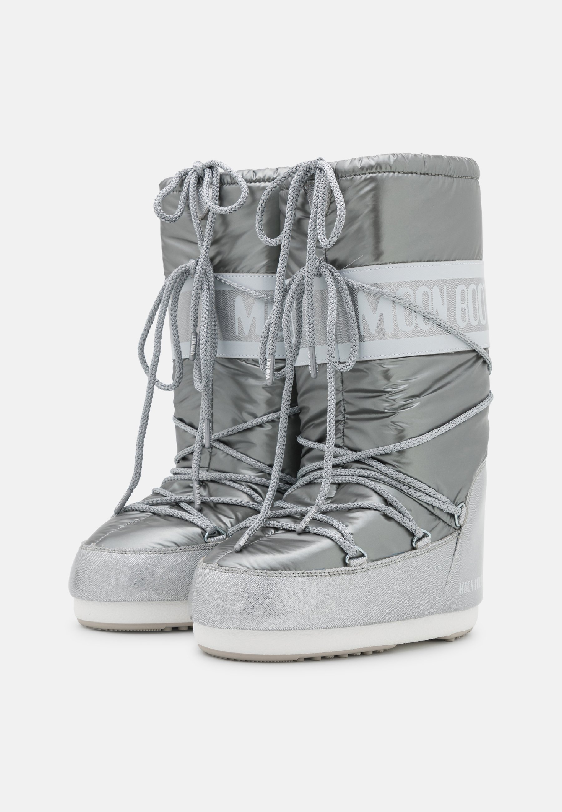 moon boots silver glitter