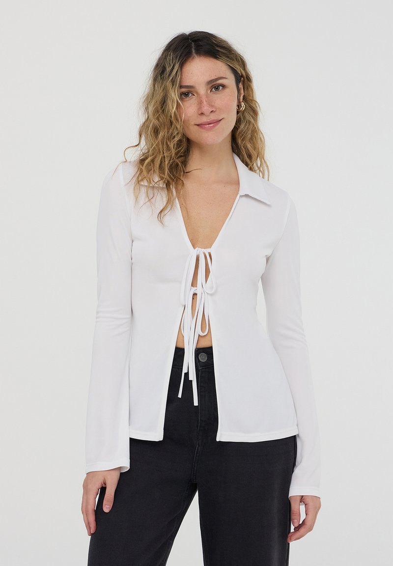 Terranova CATD CAM FIOCCHI  - Camicia - bianco lana