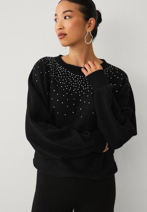 Strickpullover - schwarz