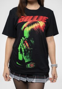 Paradiso Clothing BILLIE EILISH HANDS AND FACE - Print T-shirt - black