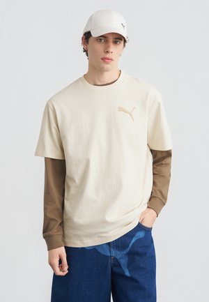 ESS ELEVATED CAT LOGO RELAXED TEE - T-shirt basique - alpine snow