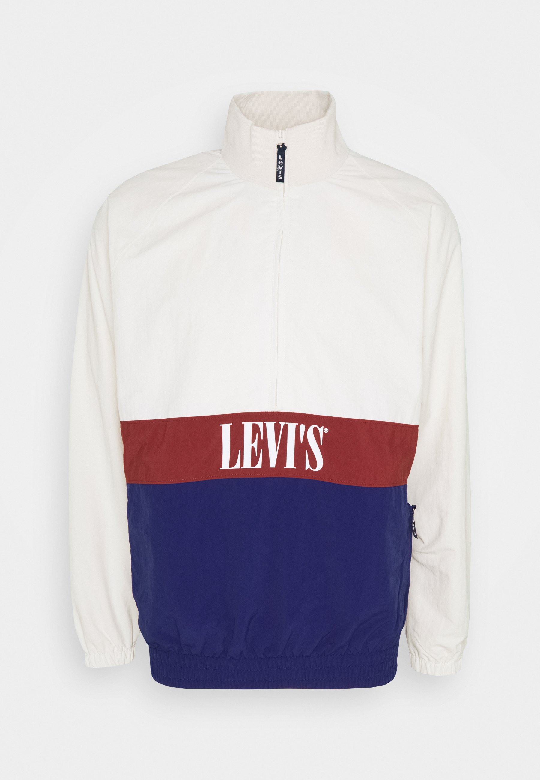 Levi's® MARINA 1/2 ZIP ANORAK - Windjack - blueprint/bordeauxrood -  Zalando.nl
