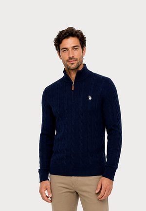 U.S. Polo Assn., U.S. POLO ASSN. PULLOVER MILANO STRICKPULLOVER TROYER - Jumper - dunkelblau
