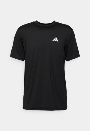 TRAIN ESSENTIALS STRETCH - Sports T-shirt - black/white