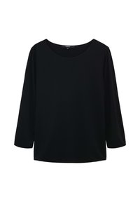 SLIM FIT - Long sleeved top - black