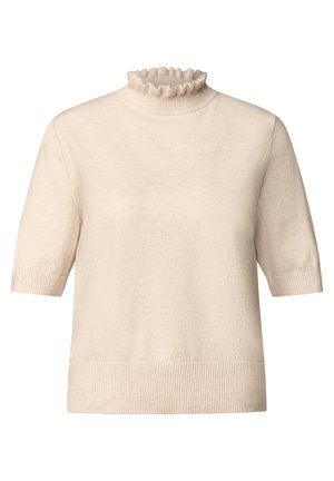 Street One Studio, KURZARM PULLOVER MIT TURTLE NECK - T-shirt imprimé - creamed sand mel