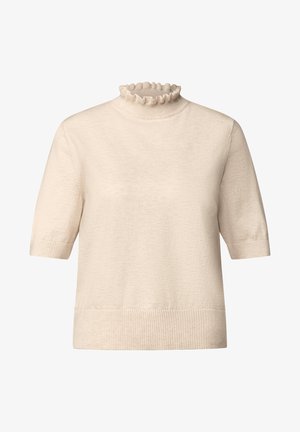 Street One Studio, KURZARM PULLOVER MIT TURTLE NECK - T-shirt imprimé - creamed sand mel