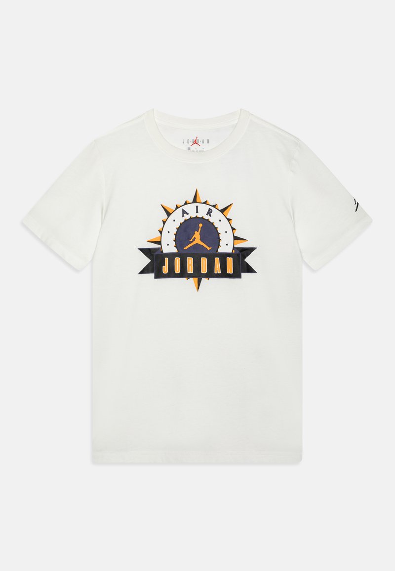 white and gold jordan t shirt