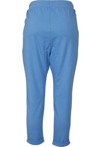 Urban Classics LADIES OPEN EDGE TERRY TURN UP PANTS - Tréningruha alsók - horizonblue