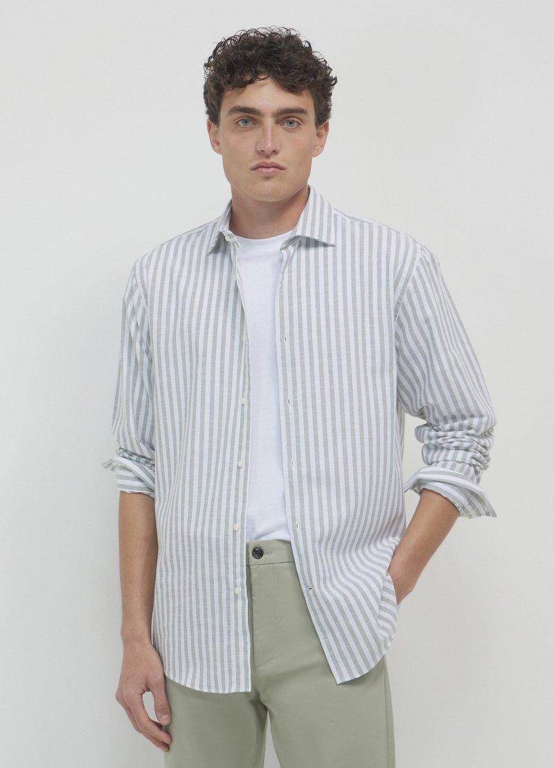 Calliope CLASSICA A RIGHE - Chemise - var salvia