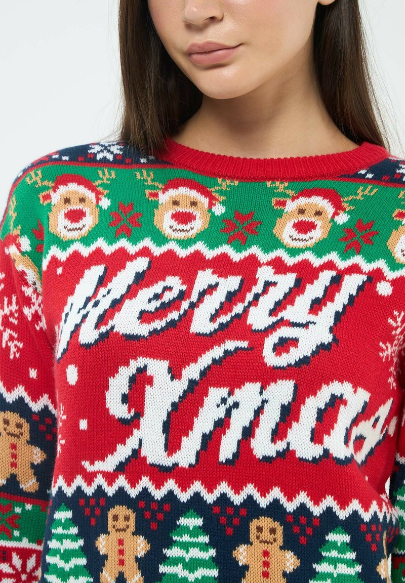 Maglione Natale Merry Nordic Maglione Natale Unisex A Fiocchi Di - Foto 9