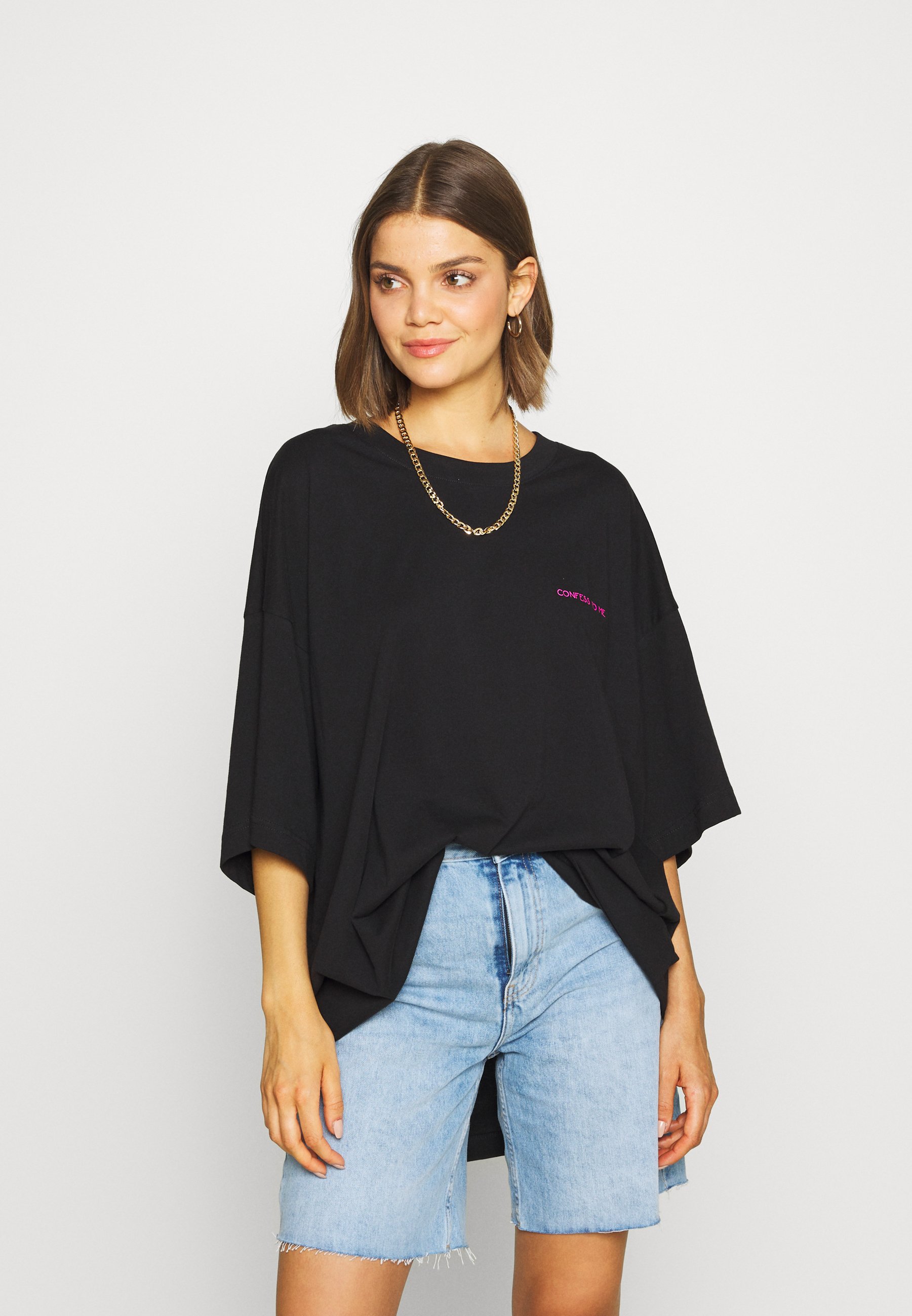 Weekday HUGE DRESS Jerseykjole black Zalando.no Weekday HUGE DRESS - Jerseykjole - black