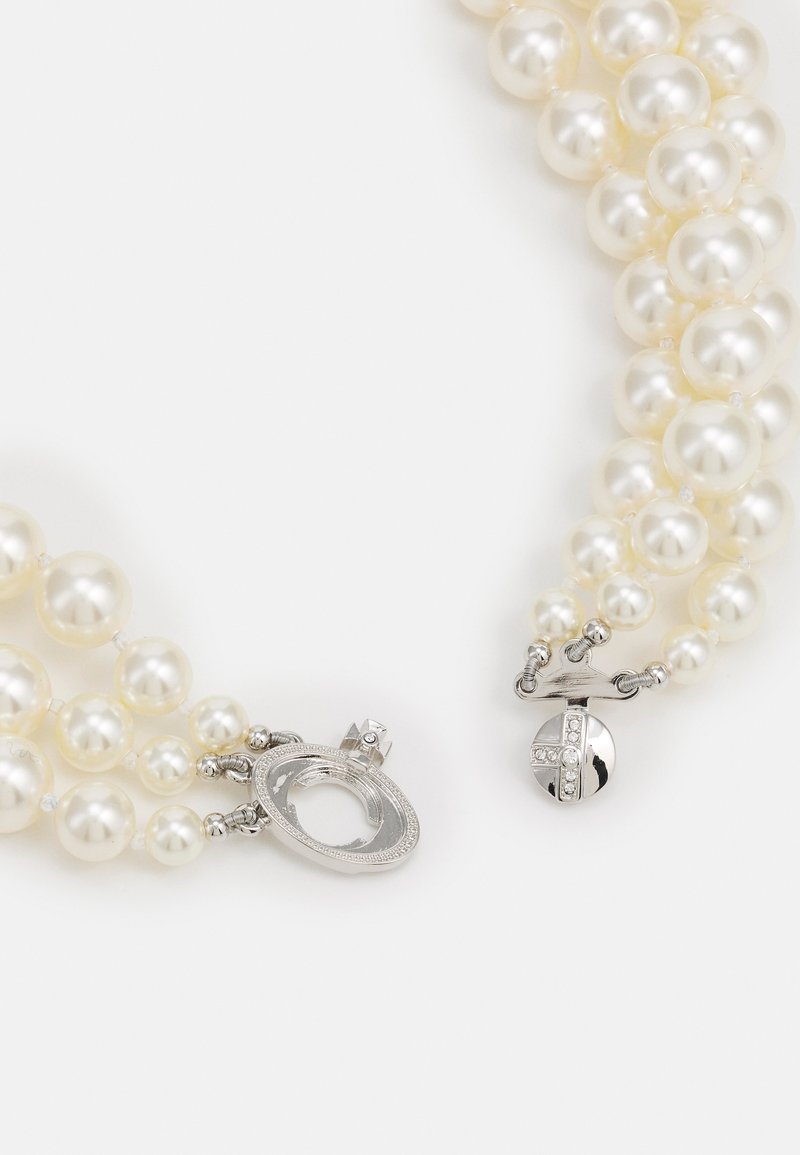 Vivienne Westwood THREE ROW RELIEF CHOKER Necklace silver
