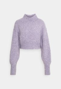 Monki Stickad tröja - purple