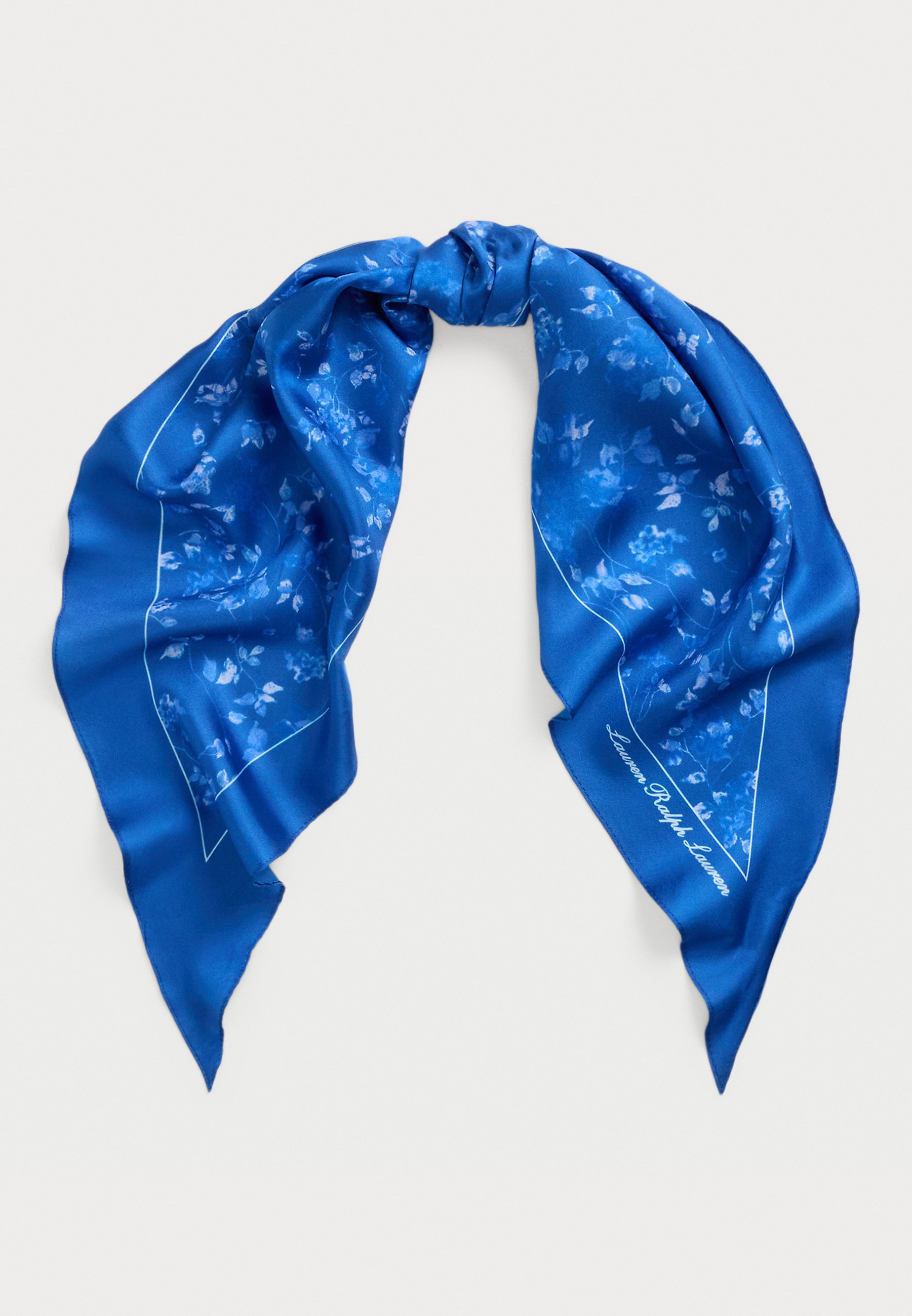 Lauren Ralph Lauren SHADOWTK FLORAL SILK TWILL DIAMOND SCARF