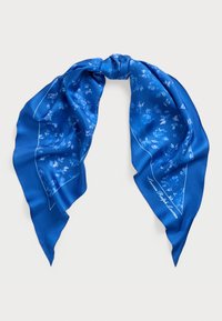 SHADOWTK FLORAL SILK TWILL DIAMOND SCARF - Φουλάρι - new sapphire