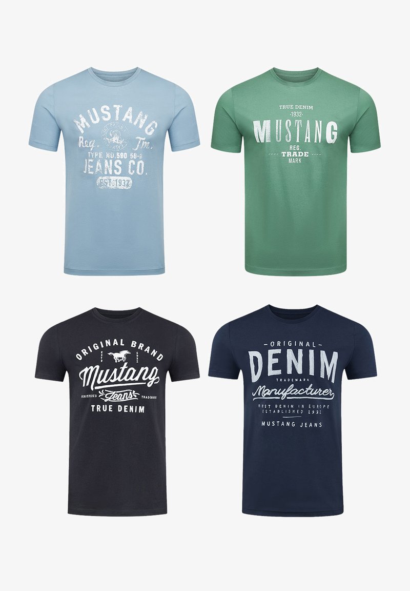 Mustang TEE 4 PACK - T-shirt print - farbmix