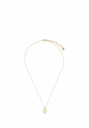 Fejn, HALSKETTE MIT HERZANHÄNGER, HANDGEFERTIGTER, NACHHALTIGER ECHTSCHMUCK - Necklace - gelb