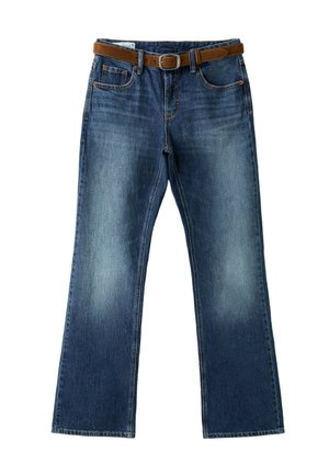 Stradivarius, D68 BOOT-CUT FIT JEANS WITH BELT 04868933 - Jean bootcut - dyed denim