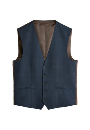 REGULAR FIT - CHECK - Uzvalka veste - navy blue
