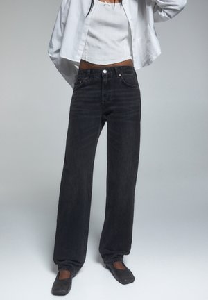 Straight leg jeans - black