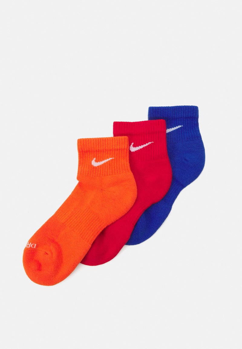 Nike Performance EVERYDAY PLUS CUSH ANKLE UNISEX 3 PACK  - Träningssockor - rush orange/game royal/university red/white