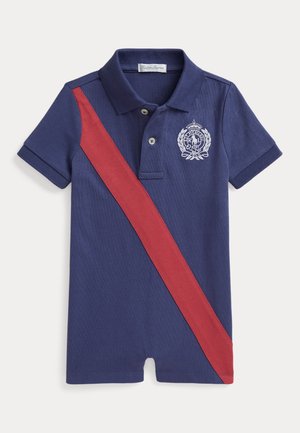 CREST COTTON JERSEY POLO SHORTALL - Jumpsuit - classic blue
