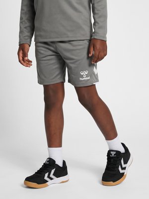 Hummel, HMLCORE 2.0 - Tracksuit bottoms - steel gray white